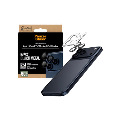 PanzerGlass® Hoops® Black Camera Lens Protector iPhone 17 Pro & iPhone 17 Pro Max