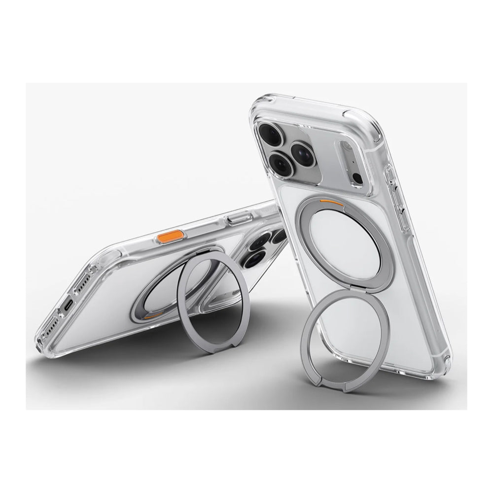 Uniq Swivix Hybrid 360 Rotating Kickstand Case for iPhone 18 Pro 6.3-inch - Lucent Clear