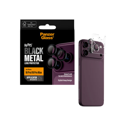 PanzerGlass Apple iPhone 18 Pro / Pro Max Hoops Camera Lens Protector - Black
