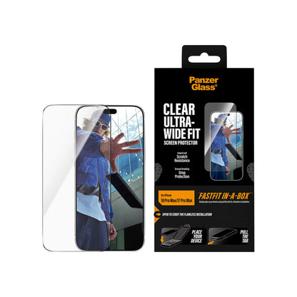 PanzerGlass Apple iPhone 18 Pro / Pro Max UWF w. Fastfit In-A-Box - Clear