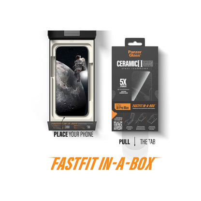 PanzerGlass Apple iPhone 18 Pro / Pro Max w. Fastfit In-A-Box -  Ceramic