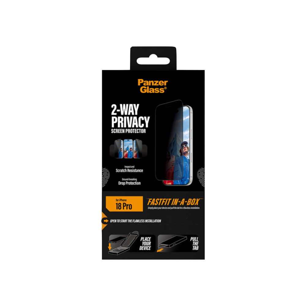 PanzerGlass Apple iPhone 18 Pro / Pro Max UWF w. Fastfit In-A-Box - Privacy