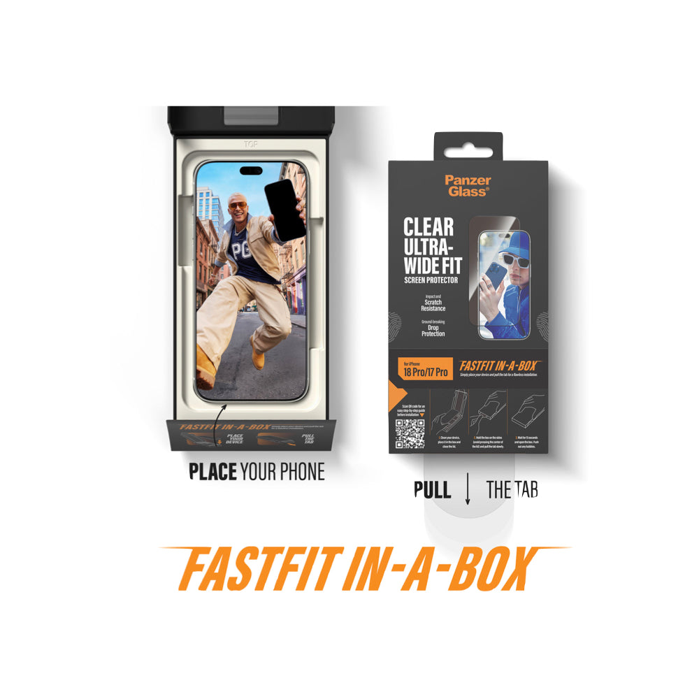 PanzerGlass Apple iPhone 18 Pro / Pro Max UWF w. Fastfit In-A-Box - Clear