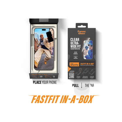 PanzerGlass Apple iPhone 18 Pro / Pro Max UWF w. Fastfit In-A-Box - Clear