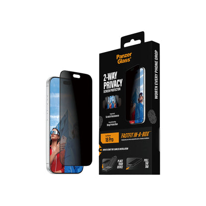 PanzerGlass Apple iPhone 18 Pro / Pro Max UWF w. Fastfit In-A-Box - Privacy
