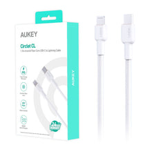 Aukey CB-KCL2 Circlet CL Aramid Fiber Core USB-C to Lighting Cable Type C PD Cable