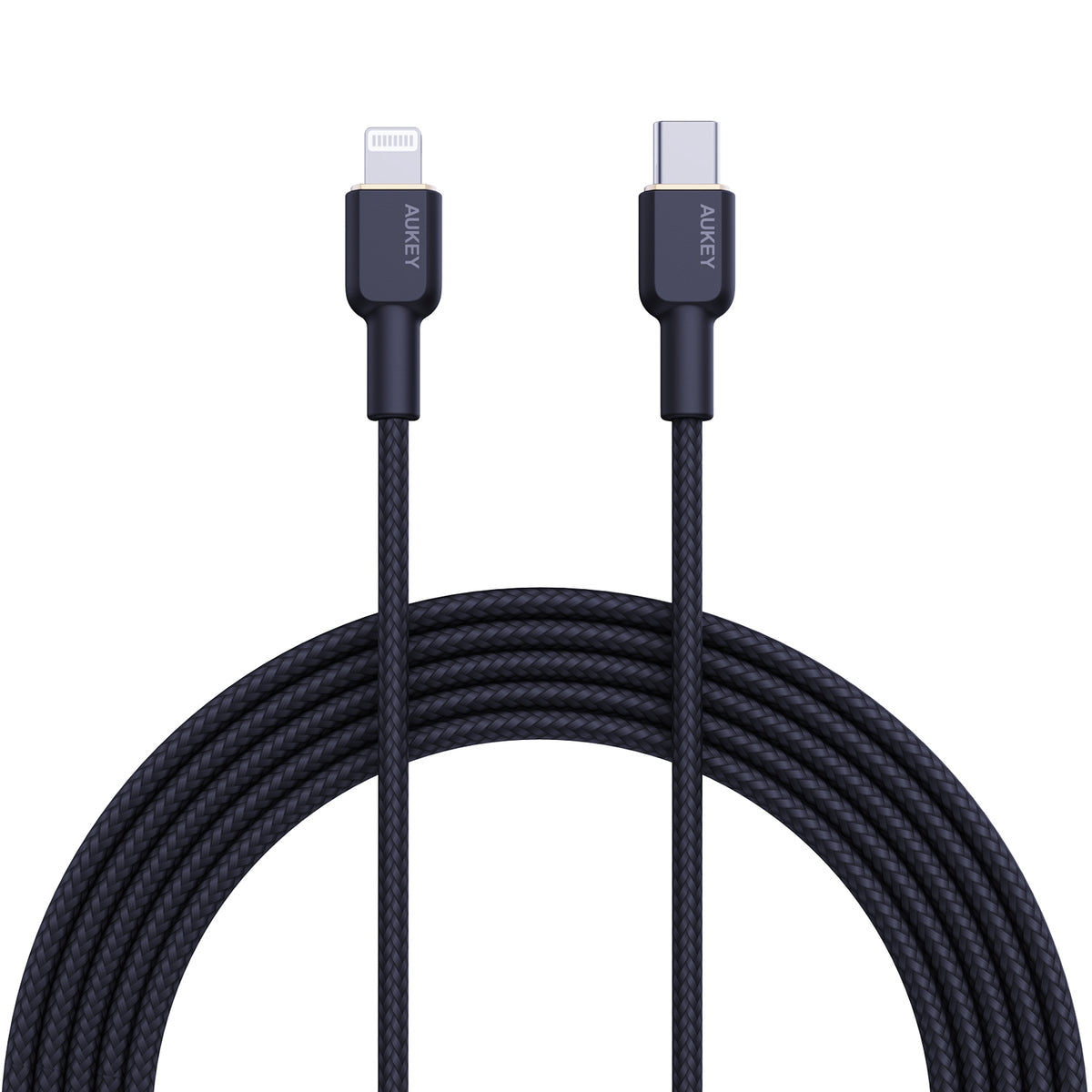 Aukey 1m Armid Fiber Core USB-C toLightnning Cable