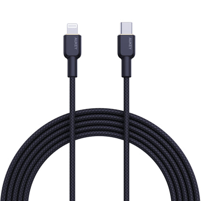 Aukey 1m Armid Fiber Core USB-C toLightnning Cable
