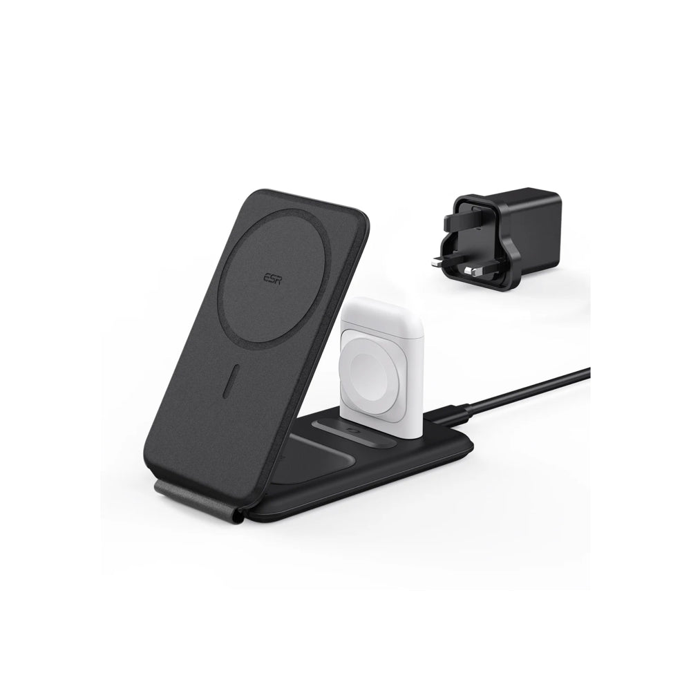ESR HaloLock 3-in-1 Travel Wireless Charging Set (UK Plug)