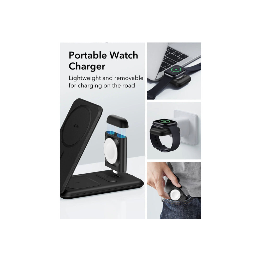ESR HaloLock 3-in-1 Travel Wireless Charging Set (UK Plug)