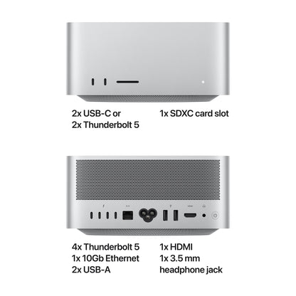 Mac Studio: Apple M3 Ultra with 28-core CPU and 60-core GPU, 1TB SSD