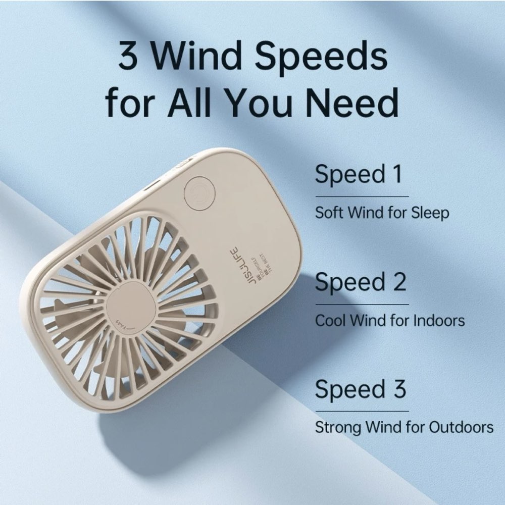 Jisulife Super-Thin HandHeld Fan