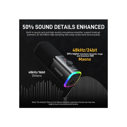 MAONO PD100X USB/XLR Dynamic Microphone MAO-PD100X(BLK)