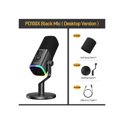 MAONO PD100X USB/XLR Dynamic Microphone MAO-PD100X(BLK)