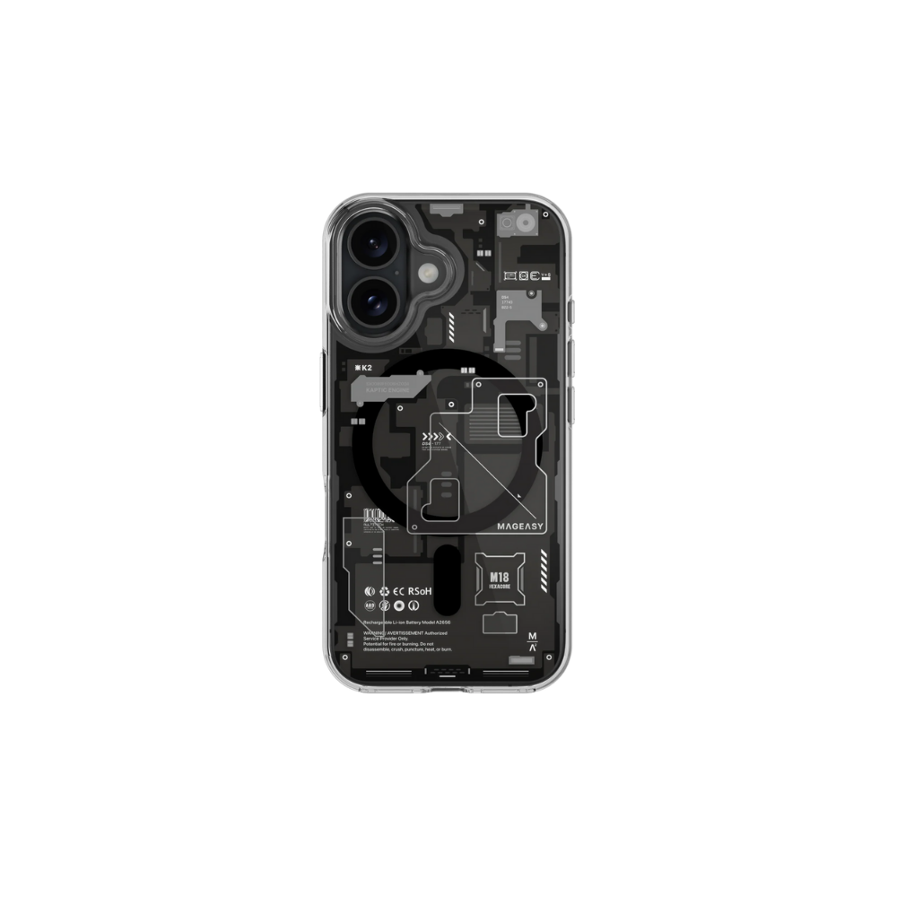 Mageasy iPhone 16 Series XRay M | MagSafe Transparent