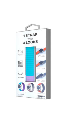TimeLoop Apple Watch Reversible Magnetic Strap 41mm/40mm/38mm (Blue/Purple)
