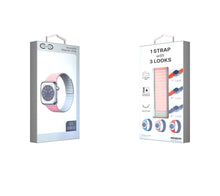 TimeLoop Apple Watch Reversible Magnetic Strap 41mm/40mm/38mm (Pink/White)