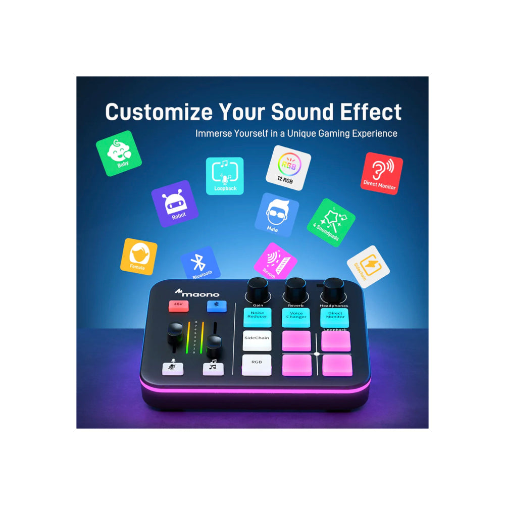 MAONO Maonocaster G1 NEO Audio Mixer MAO-G1NEO(BLK)