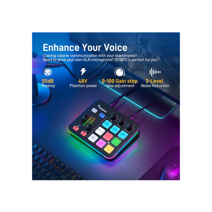 MAONO Maonocaster G1 NEO Audio Mixer MAO-G1NEO(BLK)