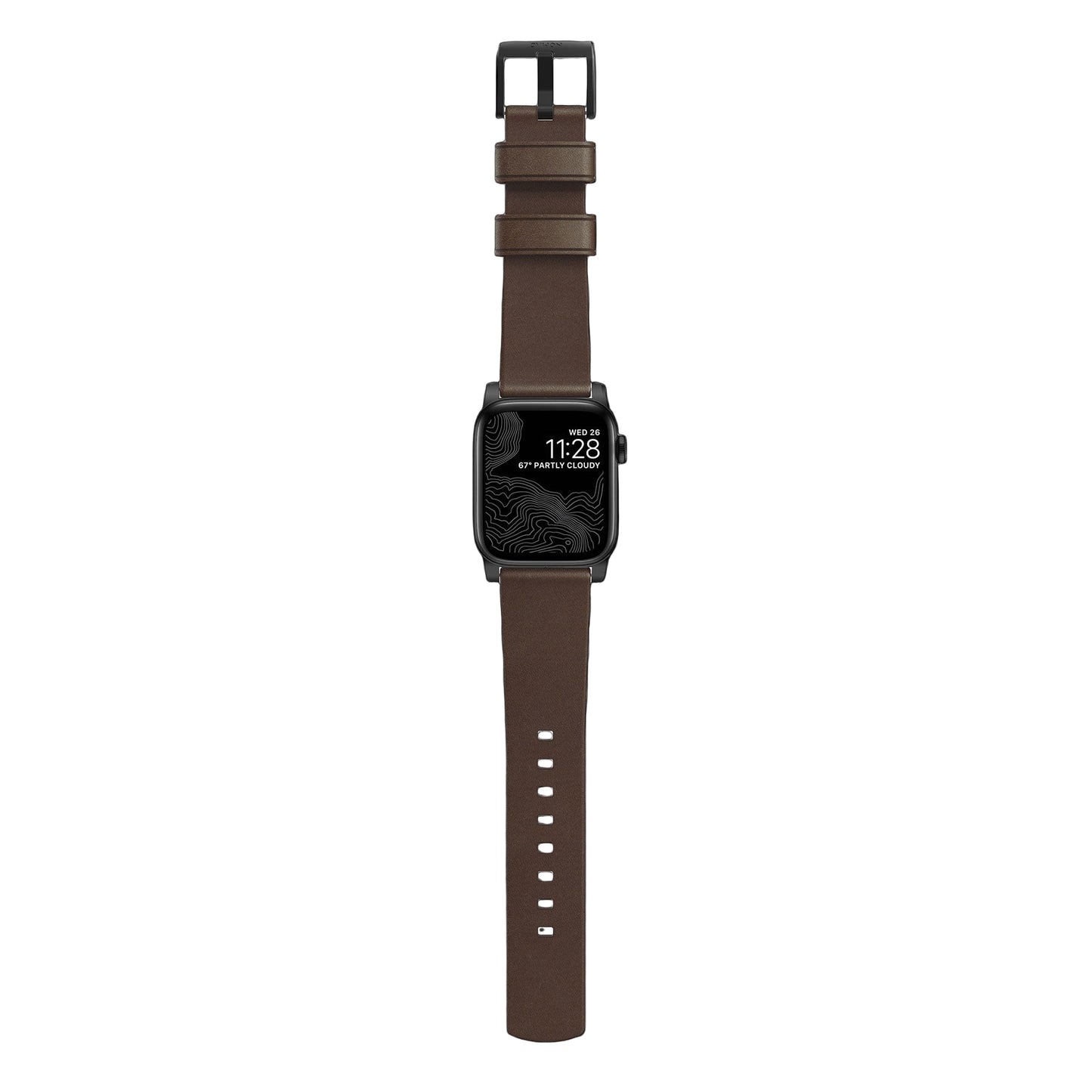 Nomad Modern Leather Strap for Apple Watch 45/44/42mm (Series SE/7/6/5/4/3/2)