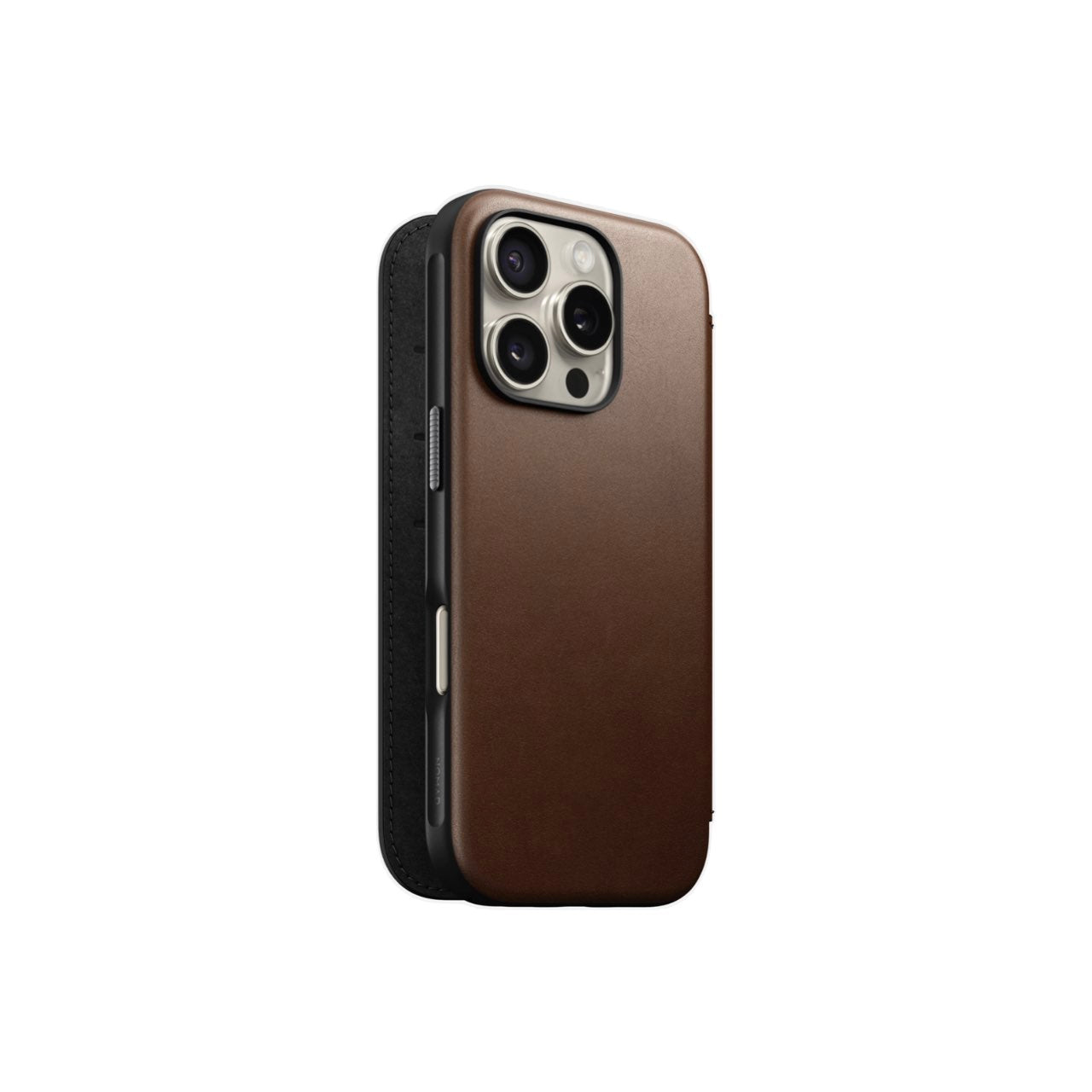 Nomad  iPhone 16 Pro Modern Leather Folio | Nomad Leather | Magsafe