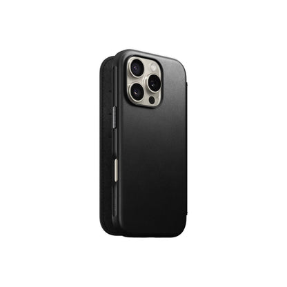 Nomad  iPhone 16 Pro Modern Leather Folio | Nomad Leather | Magsafe