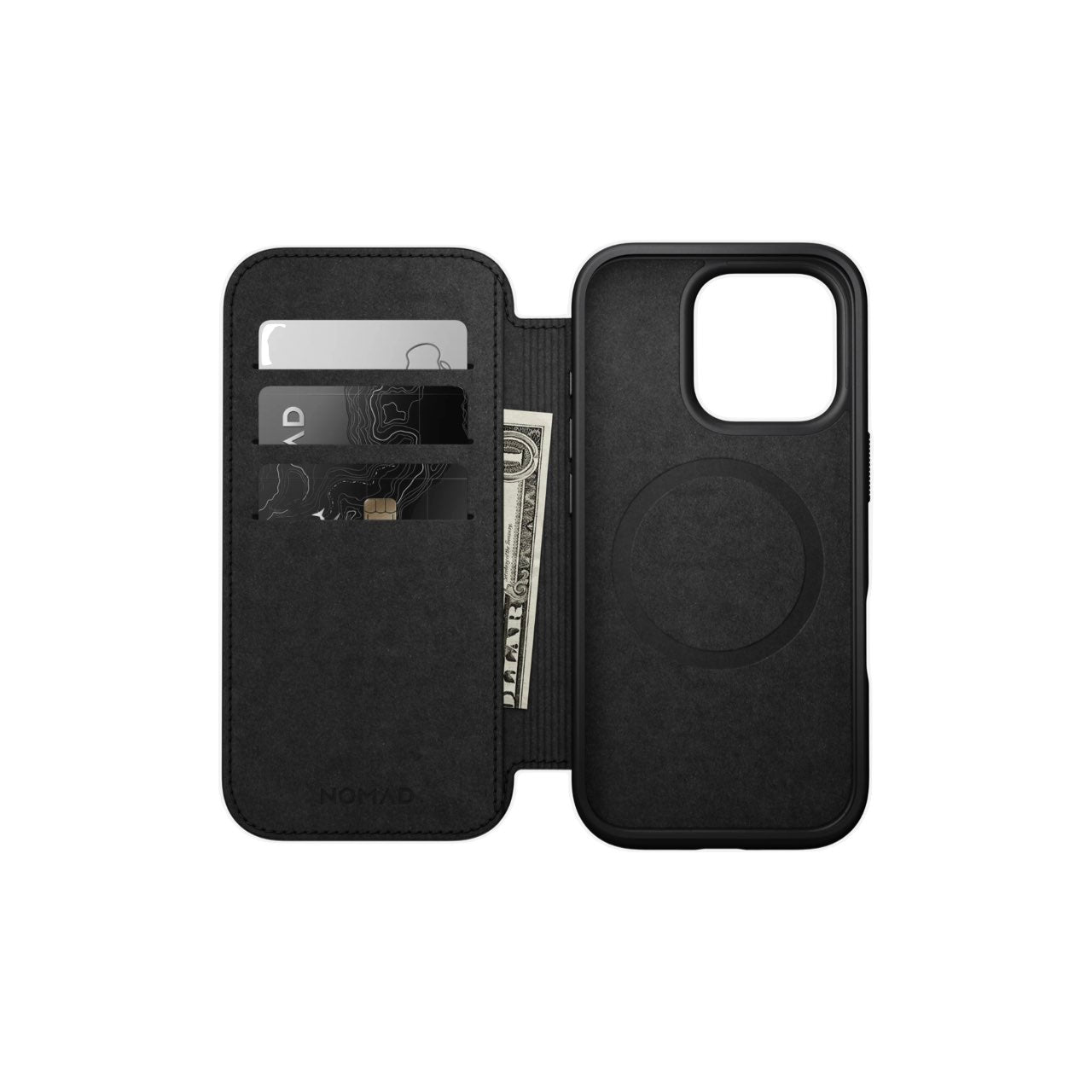 Nomad  iPhone 16 Pro Modern Leather Folio | Nomad Leather | Magsafe