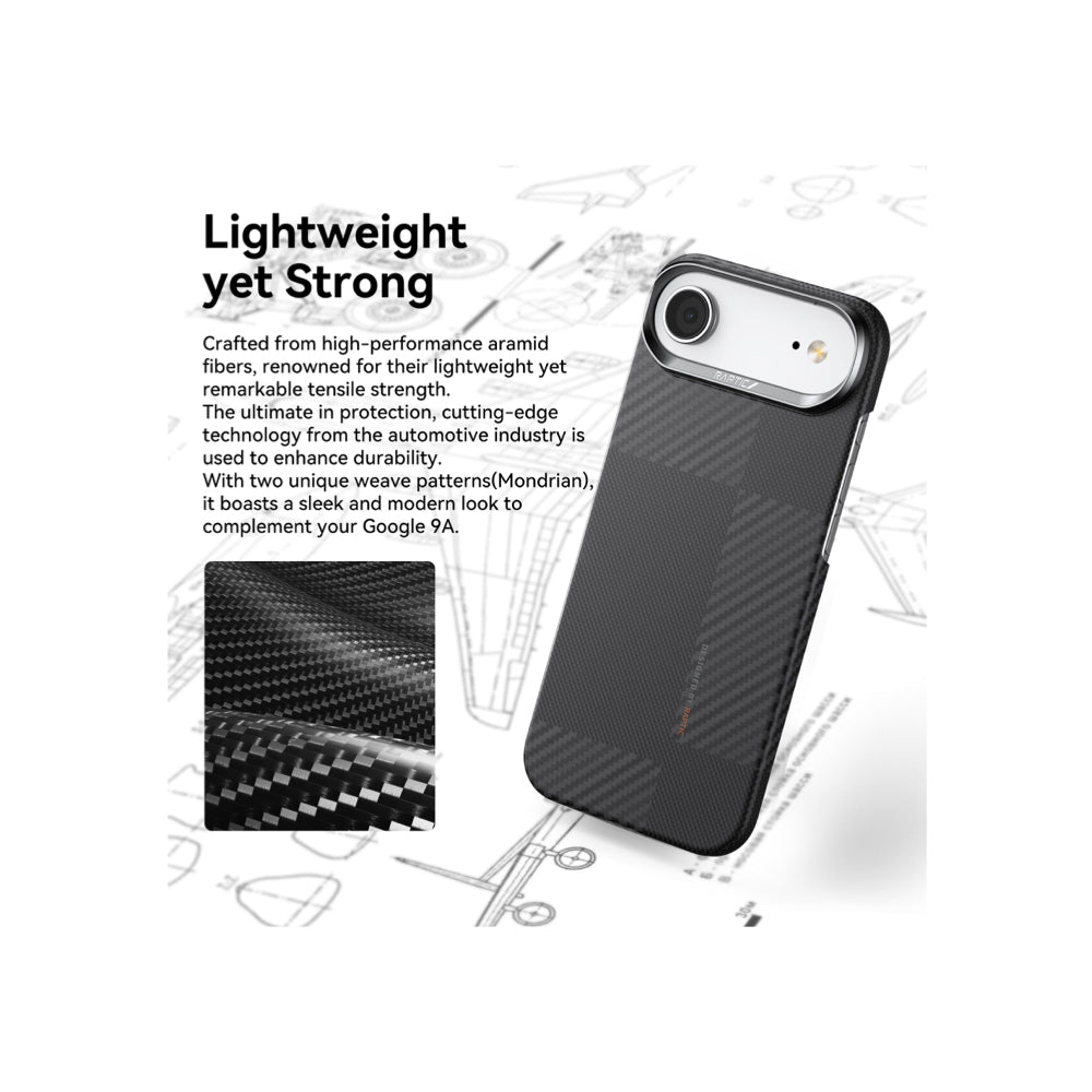 Raptic Aramid Fiber Geotik Magsafe Case for iPhone Air - Mondrian