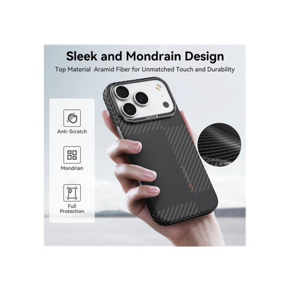 Raptic Aramid Fiber Geotik Magsafe Case for iPhone 17 Pro Max - Mondrian