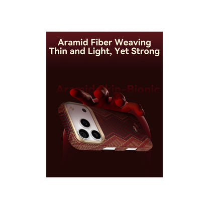 Raptic Aramid Fiber Skin-Bionic Magsafe Case for iPhone 17 Pro - Snake