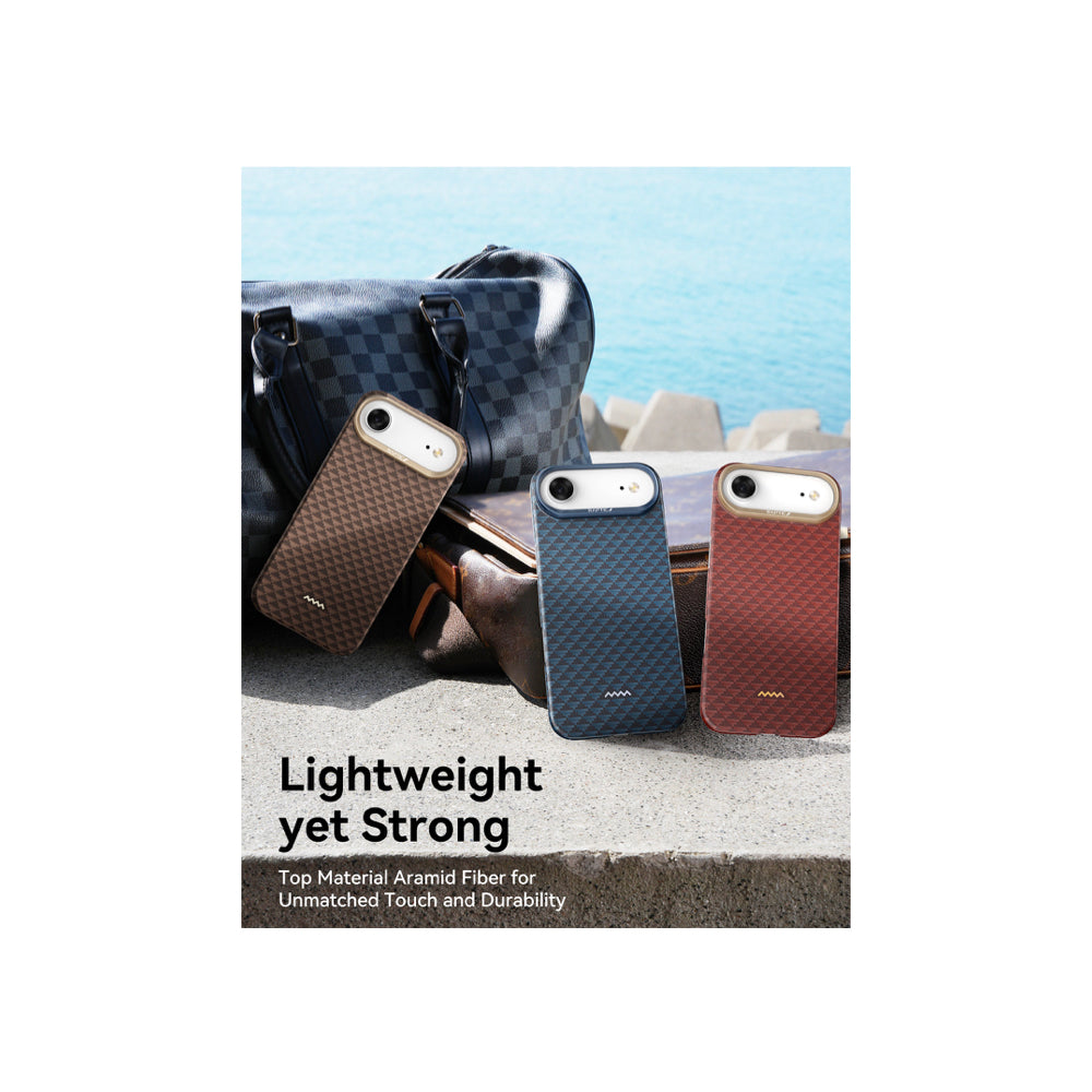 Raptic Aramid Fiber Skin-Origin Magsafe Case for iPhone Air - Humble
