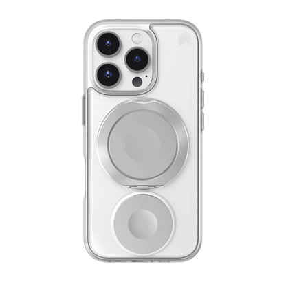 STM Goods Roll Spin Magsafe (IP16 Pro) - Clear / Silver