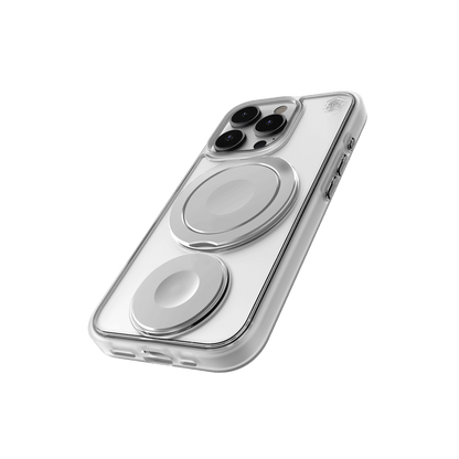 STM Goods Roll Spin Magsafe (IP16 Pro) - Clear / Silver