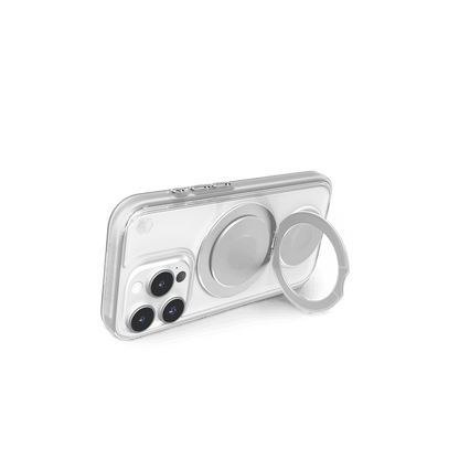STM Goods Roll Spin Magsafe (IP16 Pro) - Clear / Silver