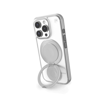 STM Goods Roll Spin Magsafe (IP16 Pro) - Clear / Silver