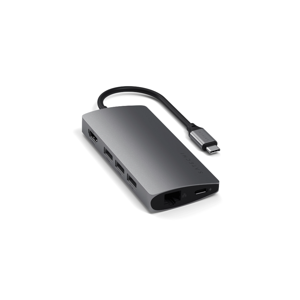 Satechi Type-C Multi-Port Adapter 4K Ethernet V2 (Space Grey)