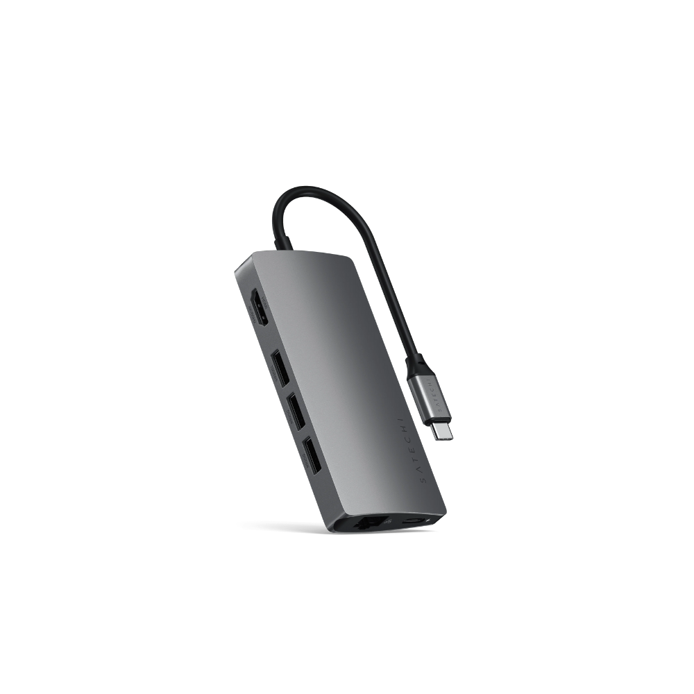 Satechi Type-C Multi-Port Adapter 4K Ethernet V2 (Space Grey)