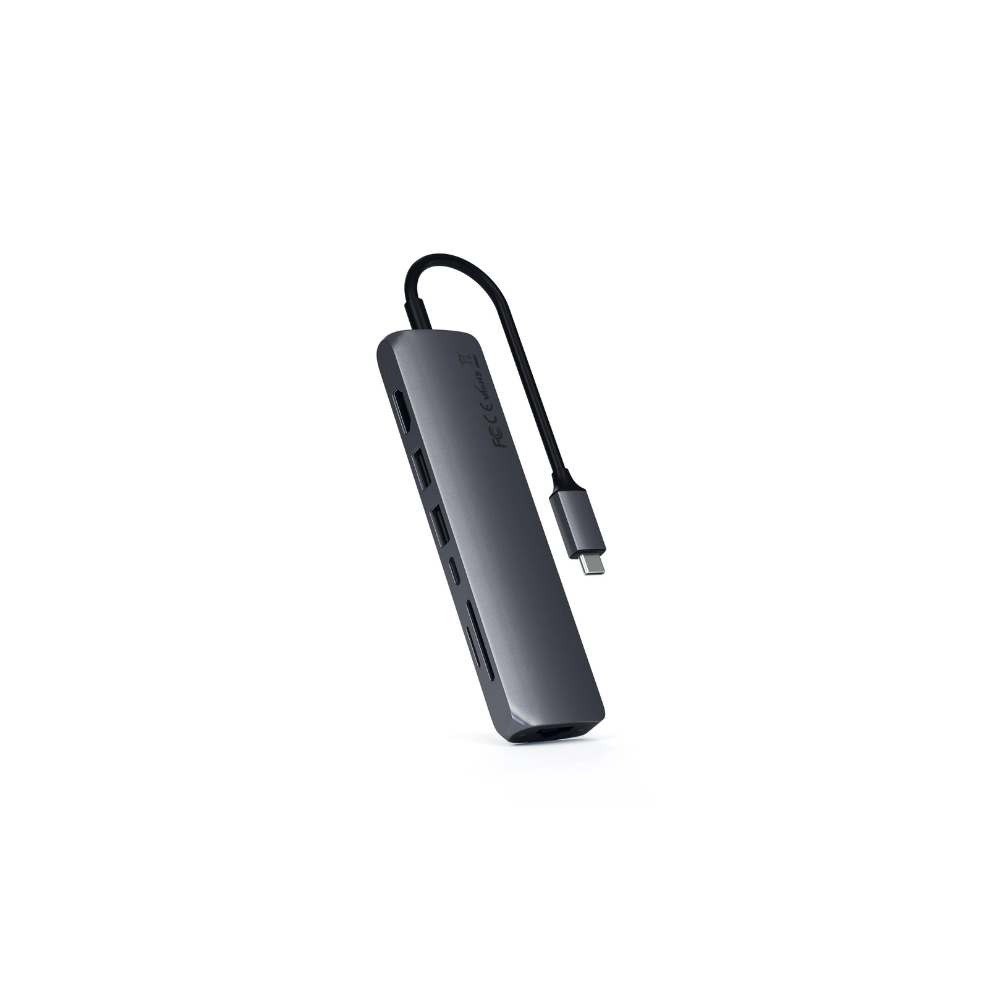Satechi Type-C Slim Multiport with Ethernet Adapter (Space Grey)