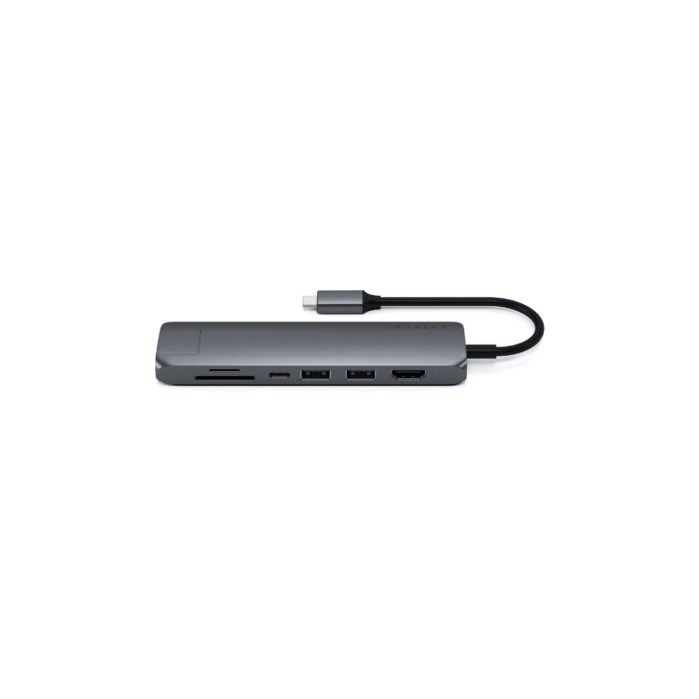 Satechi Type-C Slim Multiport with Ethernet Adapter (Space Grey)