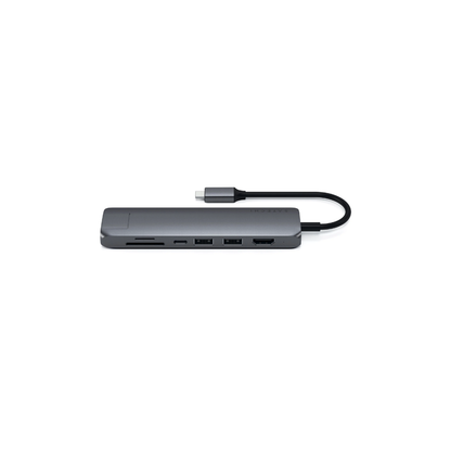 Satechi Type-C Slim Multiport with Ethernet Adapter (Space Grey)
