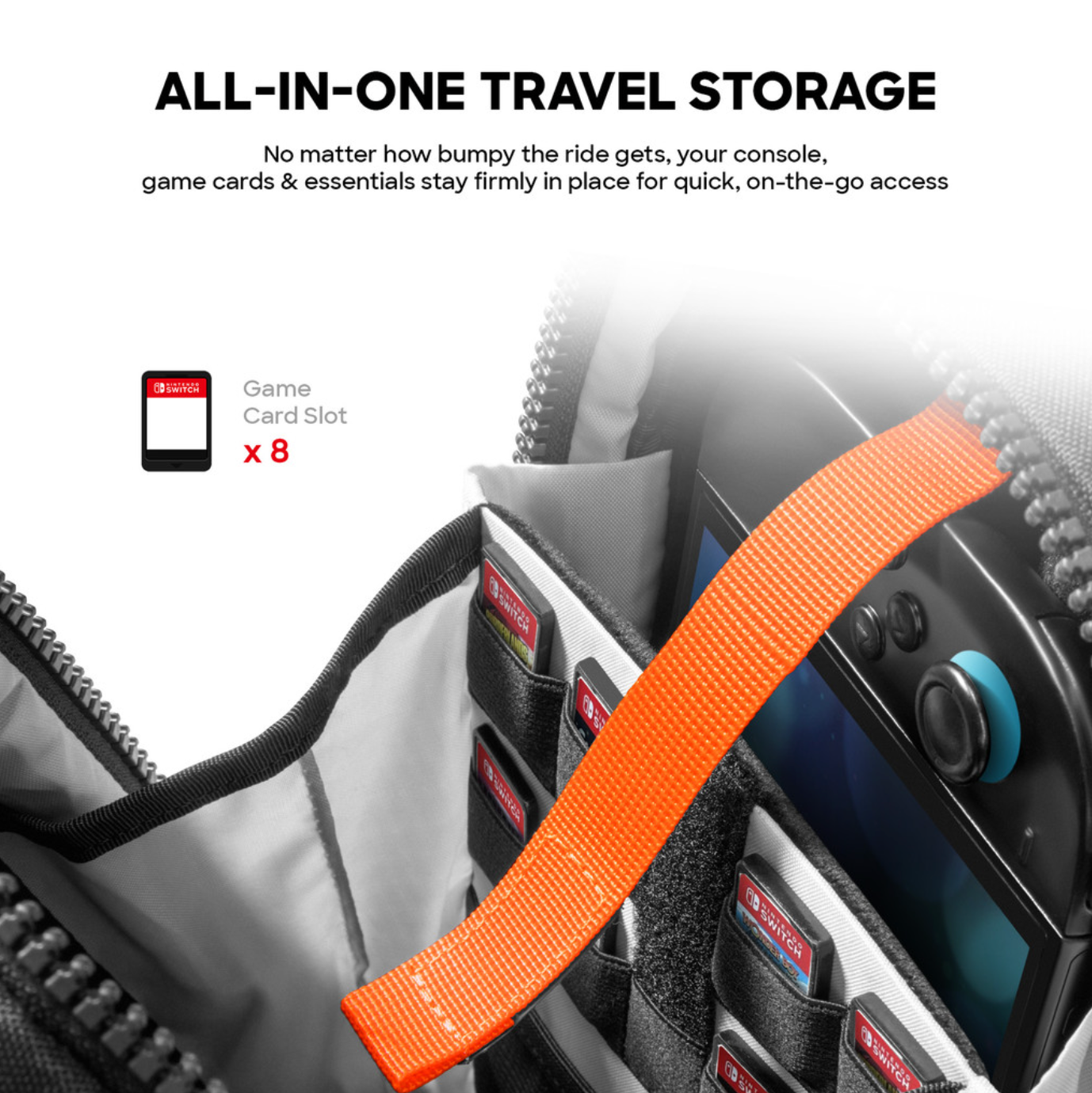 TOMTOC GAME ON G49S1 NINTENDO SWITCH 2 TRAVEL BAG