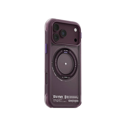 Skinarma Atlas Mag-Charge Case with Rotating Kick Stand for iPhone 18 Pro Max - Burgundy