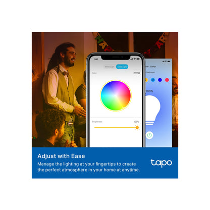 TP-Link TAPO Smart Wifi Light Bulb, Multicolor