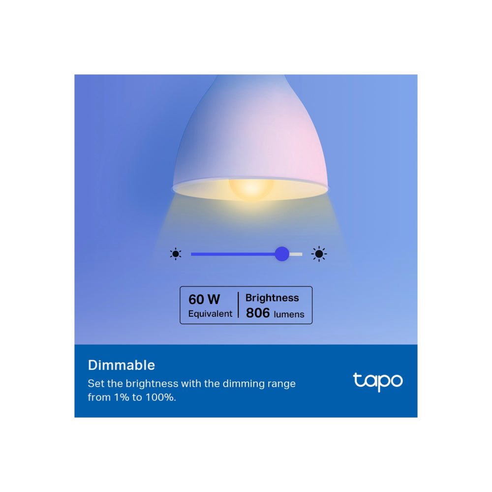 TP-Link TAPO Smart Wifi Light Bulb, Multicolor