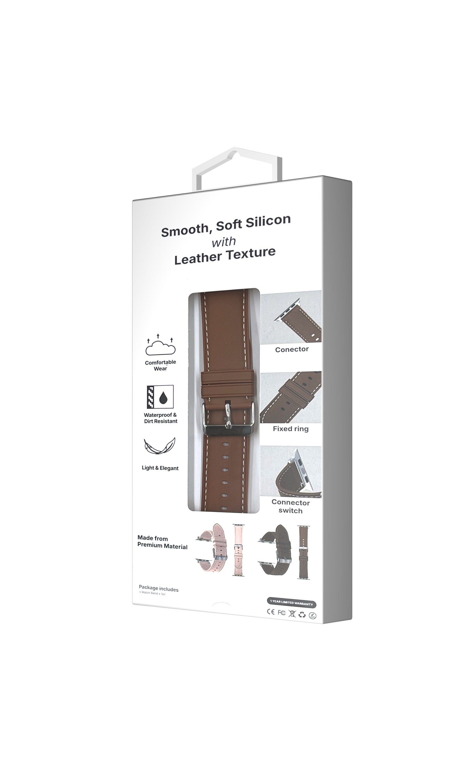 TimeLoop Apple Watch Classic Strap 49mm/45mm/44mm/42mm (Brown)