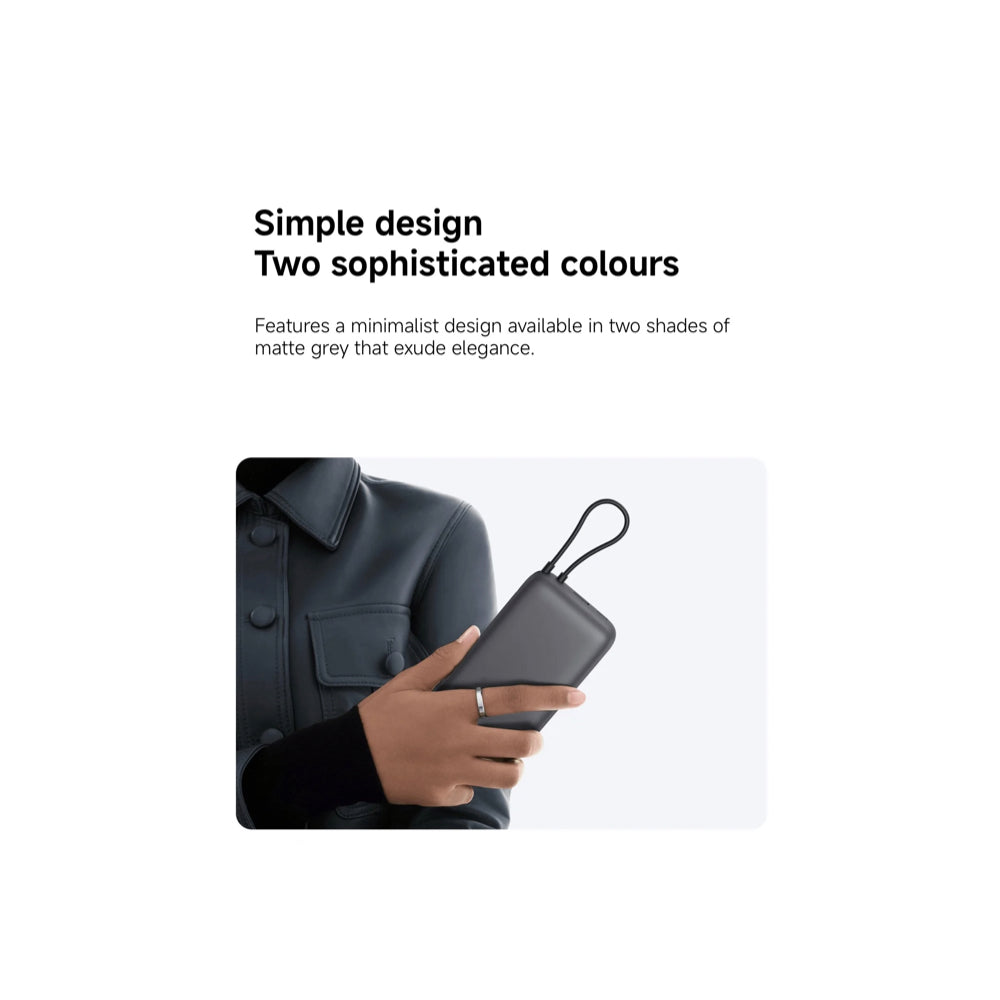 Xiaomi Power Bank 20000mAh (Integrated Cable) - Dark Gray (61856)