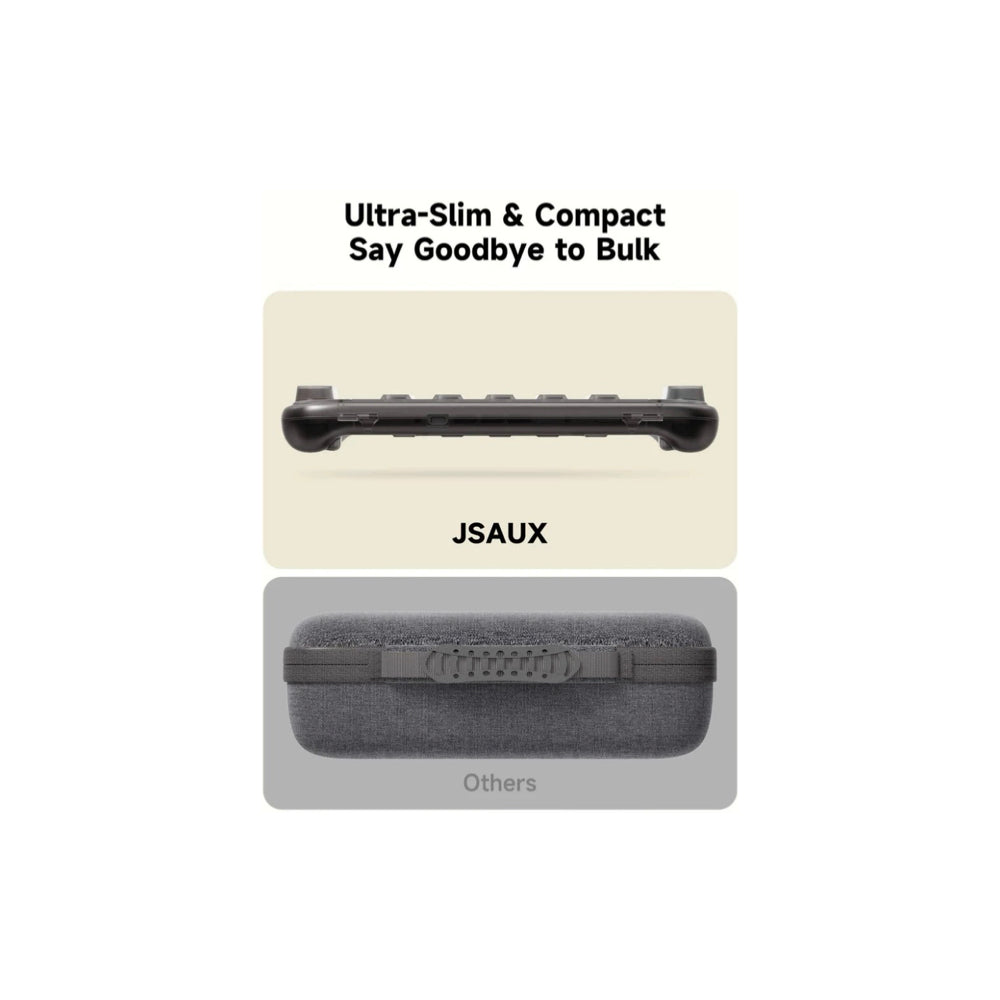 Jsaux Shock-Absorbent Storage Case for Switch 2 (Clear Black)