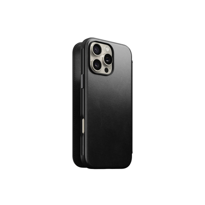 Nomad iPhone 16 Pro Max  Modern Leather Folio | Horween Leather | Magsafe