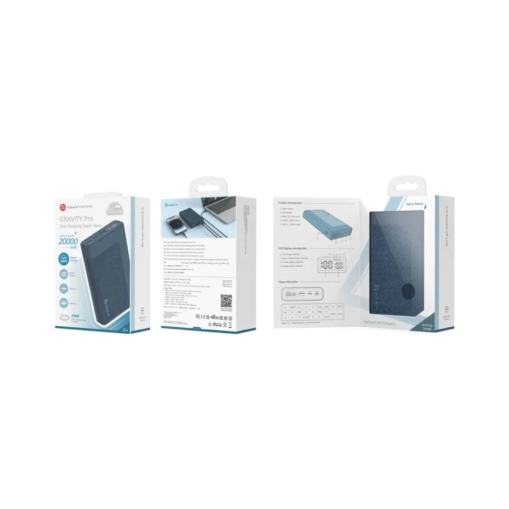 ADAM elements Gravity Pro 100W Fast Charging Power Bank 20000mAh