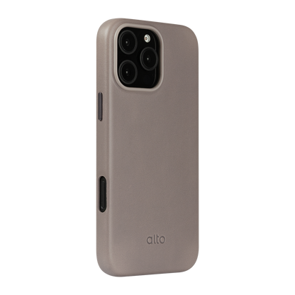 Alto Clop Leather Magnetic Case iPhone 16 Pro Max - Cement